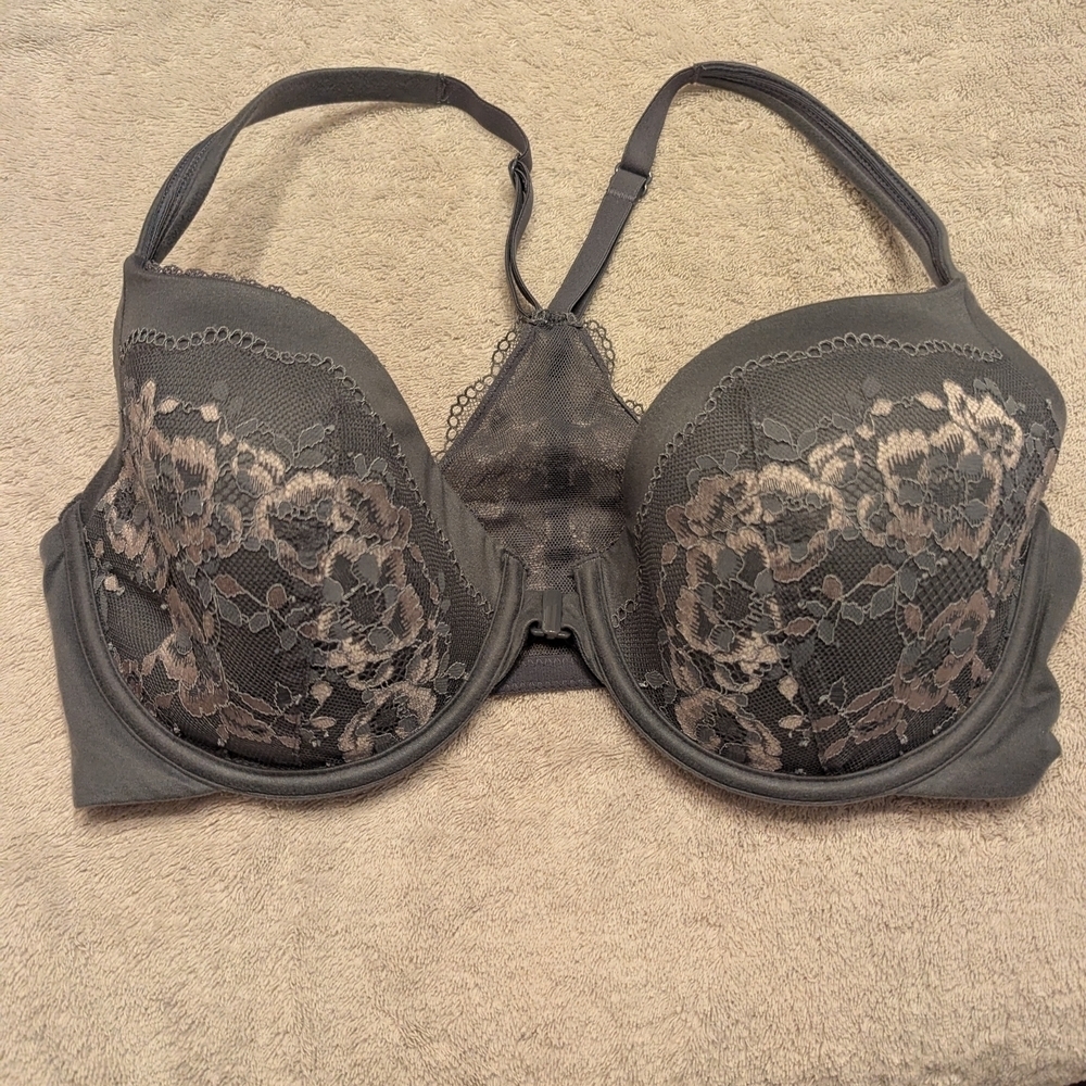 Victoria's Secret Gray Lace Bra